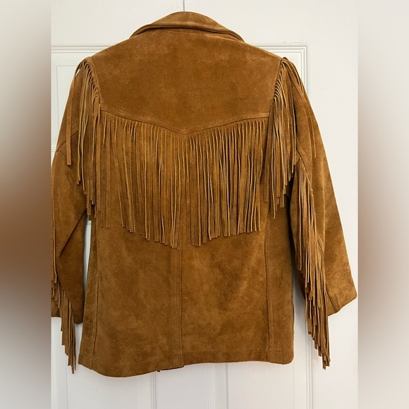 Child’s Georgetown Leather Design Suede Leather Jacket - Picture 2 of 11